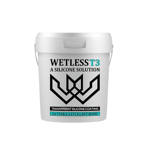 تصویر  عایق های نانو آبگریز سطوح - WETLESS T3 (پوشش تمام سیلیکونی کشسان) - 1 لیتری