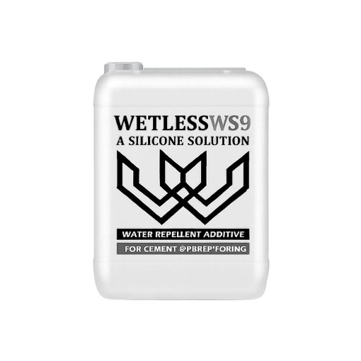 تصویر  افزودنی های نانو آبگریز - WETLESS WS9 (افزودنی آبگریز بتن و سیمان) - 5 لیتری