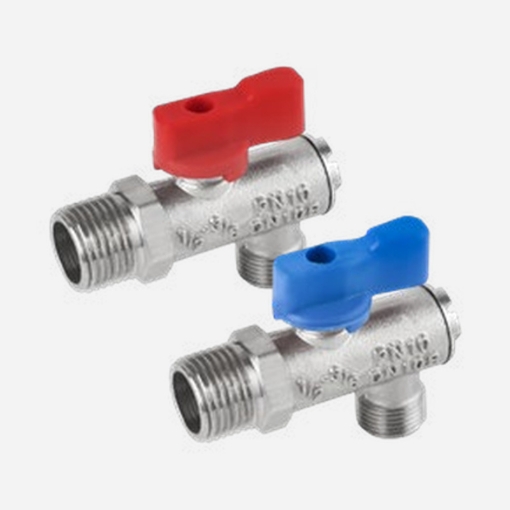 تصویر  شیر پیسوار فیلتردار دسته قرمز و آبی سایز 1/2"*1/2"