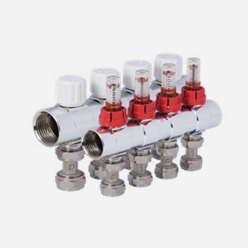 تصویر  نیوکلکتور گرمایشی رفت و برگشت فلومتر دار کوپلی سایز )4b()1"*16(